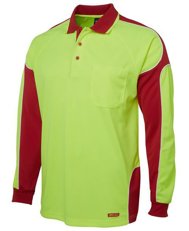 Picture of JB'S HI VIS L-S ARM PANEL POLO