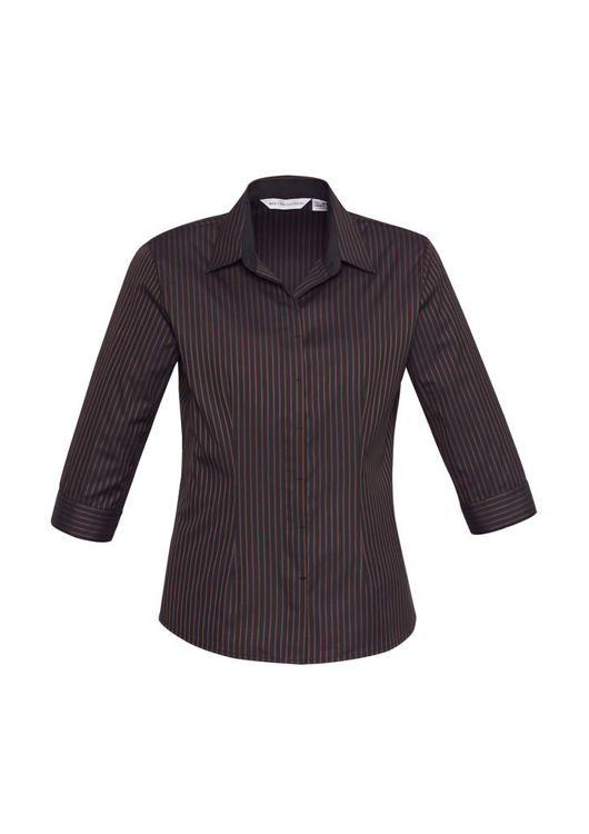 Picture of Ladies Reno Stripe 3-4 Sleeve Shirt