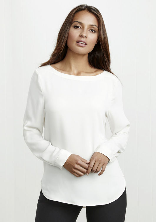 Picture of Ladies Madison Boatneck Blouse