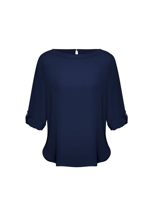 Picture of Ladies Madison Boatneck Blouse