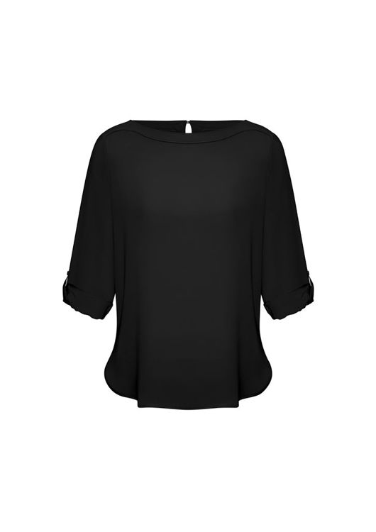 Picture of Ladies Madison Boatneck Blouse