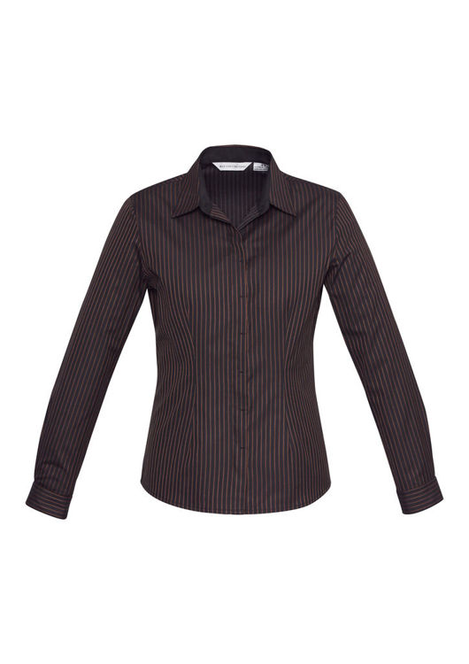 Picture of Ladies Reno Stripe Long Sleeve Shirt