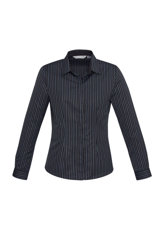 Picture of Ladies Reno Stripe Long Sleeve Shirt