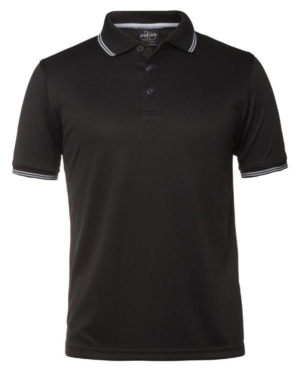 Picture of PODIUM JACQUARD CONTRAST POLO