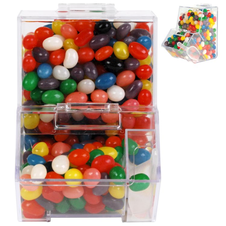 Picture of Assorted Colour Mini Jelly Beans in Dispenser