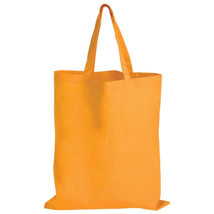 Picture of Coloured Cotton Short Handle Tote Bag