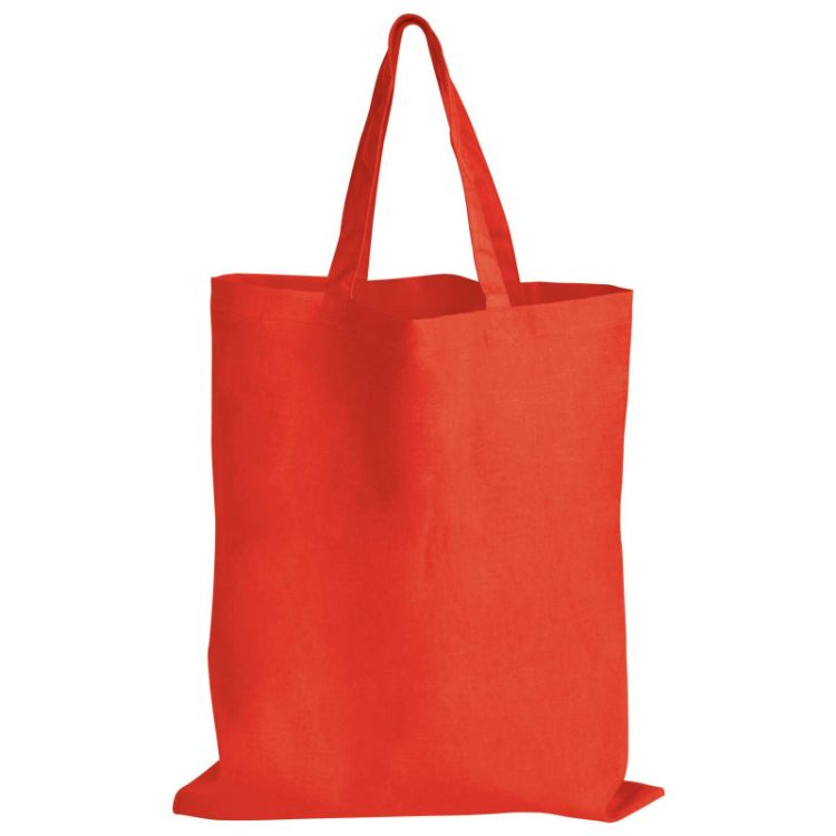 Picture of Coloured Cotton Short Handle Tote Bag