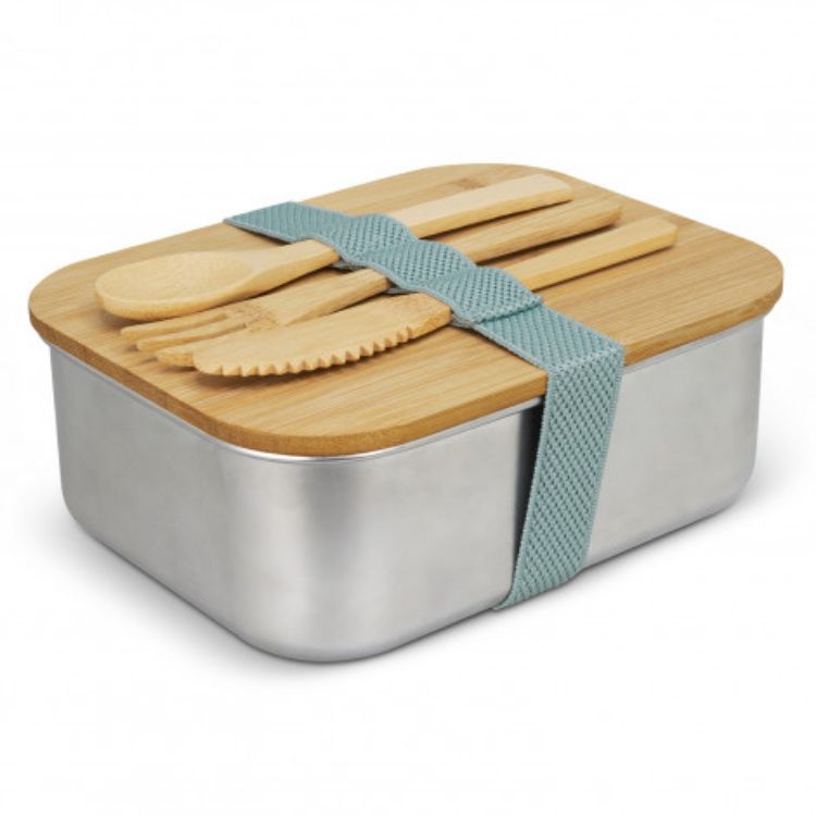 Picture of Stainless Steel Lunch Box with Cutlery