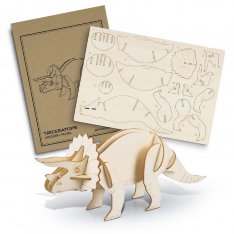 Picture of BRANDCRAFT Triceratops Wooden Model