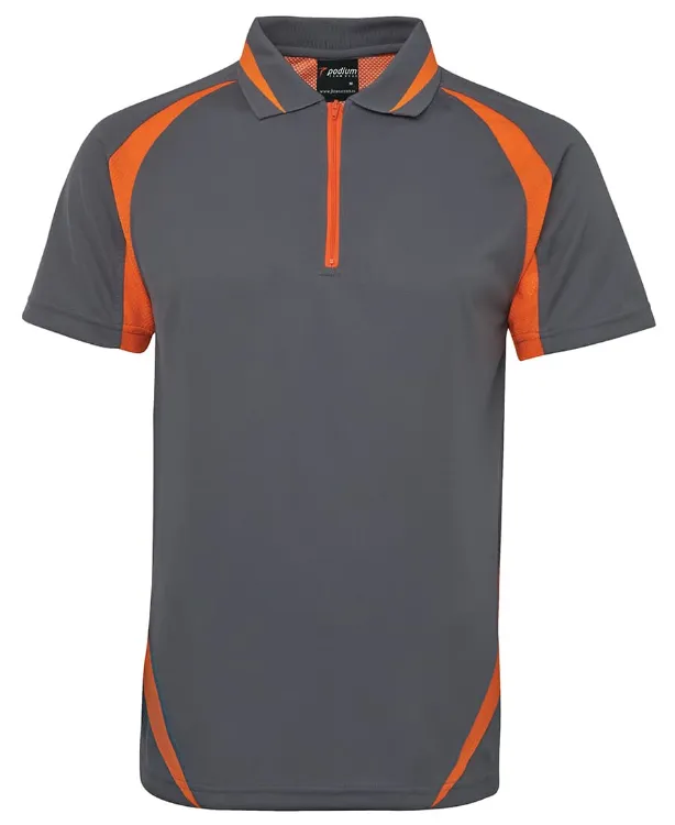 Picture of Podium Zip Poly Polo