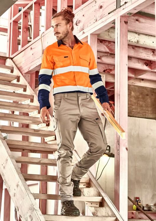 Picture of Mens Essential Basic Stretch Cargo Pant
