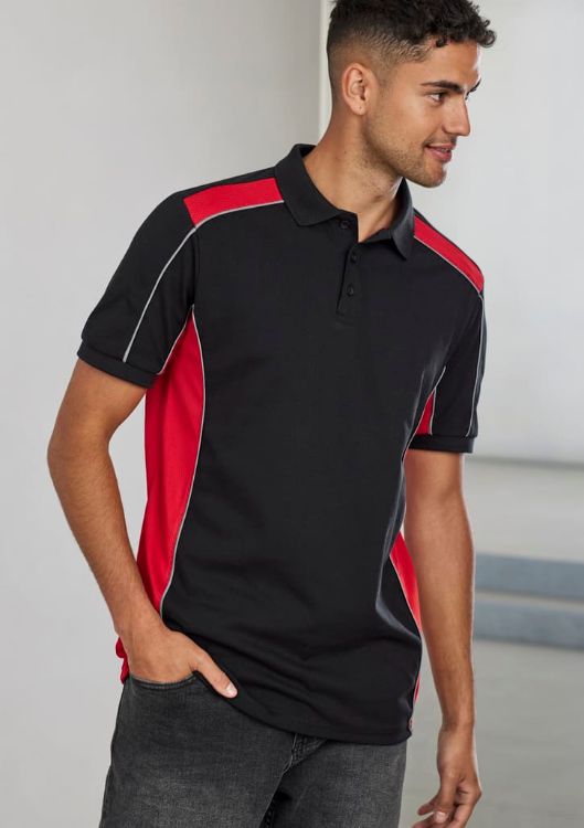Picture of Unisex Grid Short Sleeve Polo