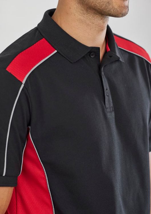 Picture of Unisex Grid Short Sleeve Polo