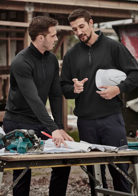 Picture of Unisex 1/4 Zip Brushed Fleece Pullover