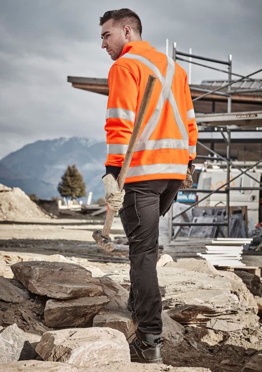 Picture of Unisex Hi Vis X Back Rail Jumper