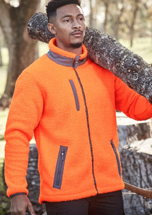 Picture of Unisex Streetworx Full Zip Sherpa Fleece