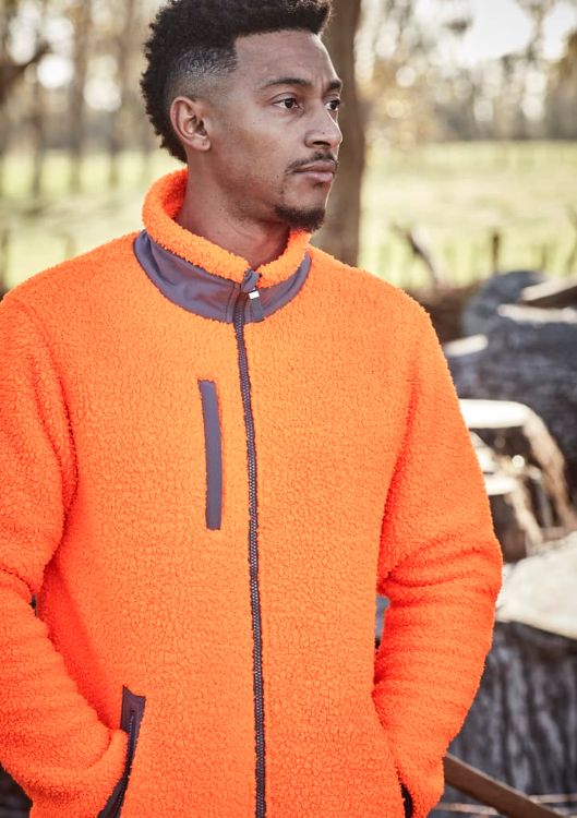 Picture of Unisex Streetworx Full Zip Sherpa Fleece