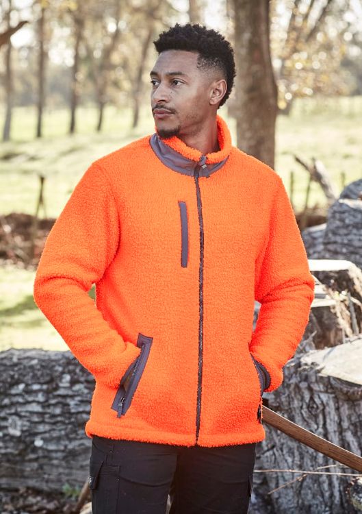 Picture of Unisex Streetworx Full Zip Sherpa Fleece