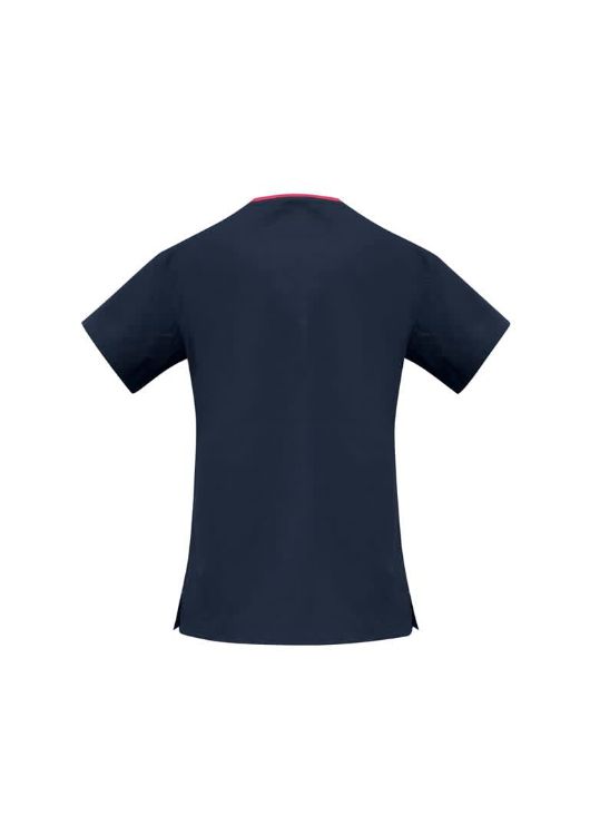 Picture of Classic Womens Contrast Crossover Scrub Top