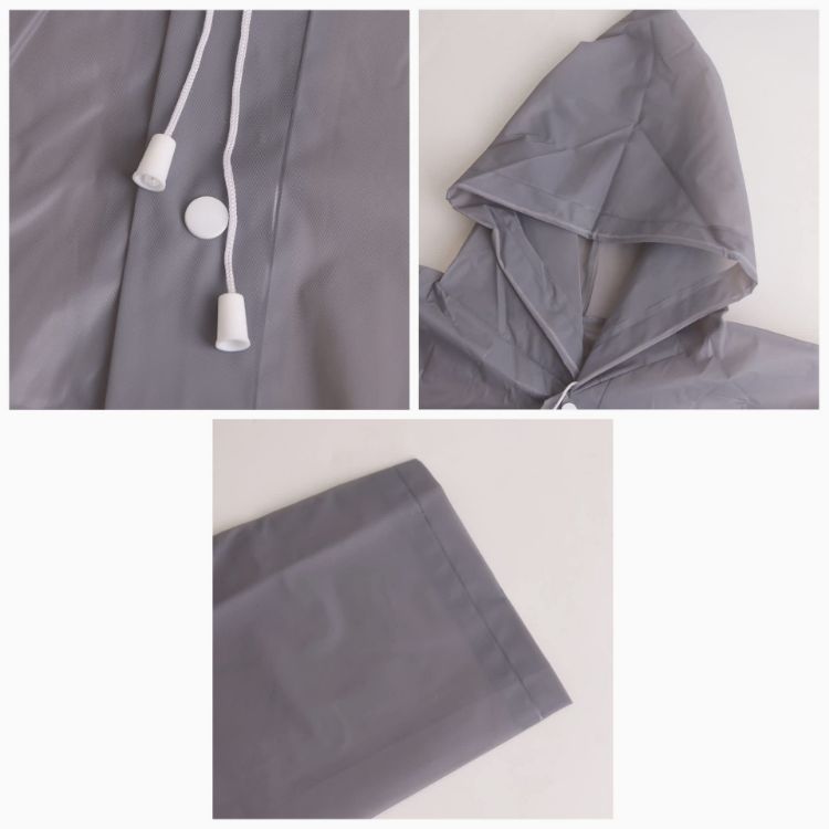 Picture of Reusable Adult PEVA Screen Print Raincoat