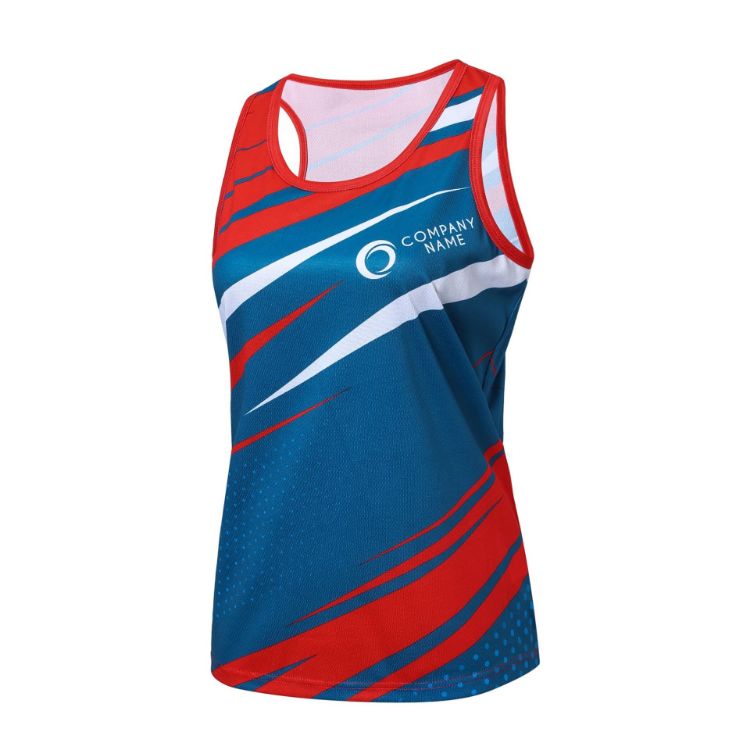 Picture of 100%Polyester Sublimated Sports Singlet