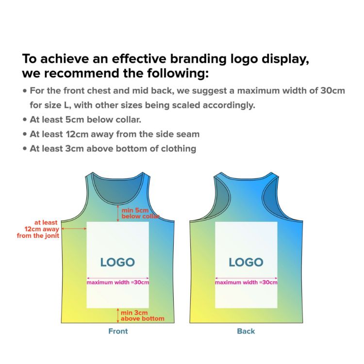 Picture of 100%Polyester Sublimated Sports Singlet