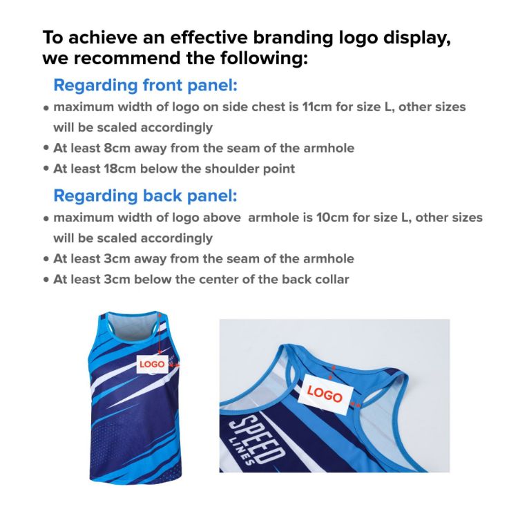 Picture of 100%Polyester Sublimated Sports Singlet