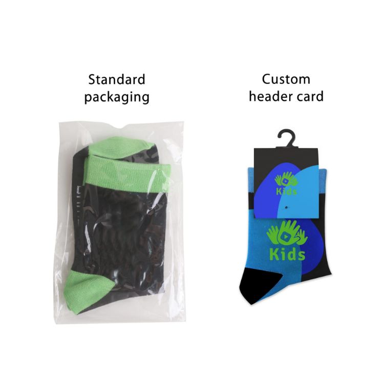Picture of Crew Kids Custom Pattern Woven Bamboo Socks