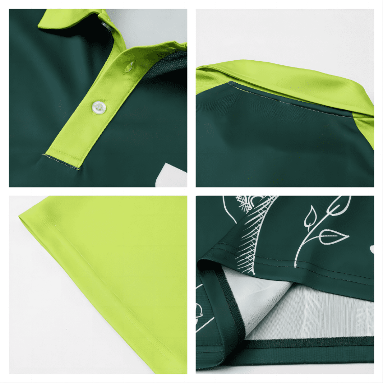 Picture of Unisex Adults RPET Micro Mesh Sublimated Raglan Long Sleeves POLO