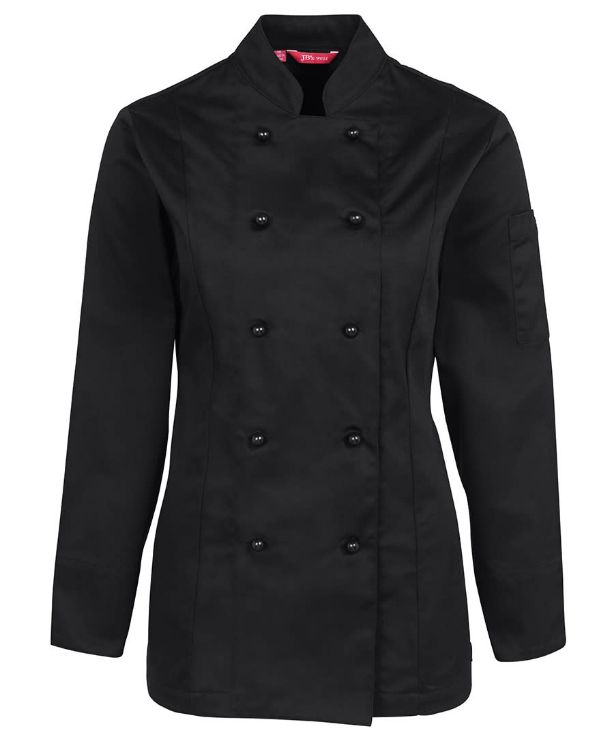 Picture of JB's Ladies L/S Chef's Jacket White