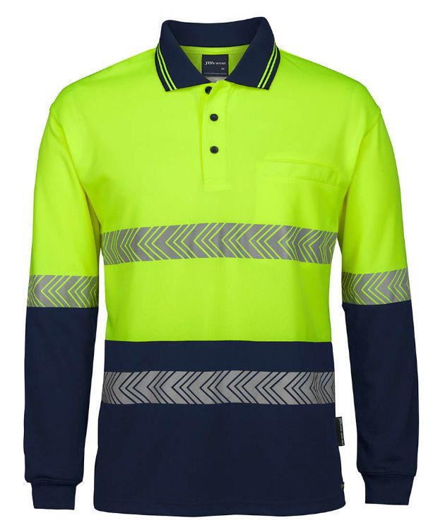 Picture of JB's Hv L/S Segmented Tape Polo