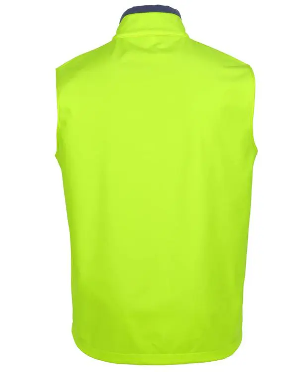 Picture of JB's Hv Three Layer Softshell Vest Lime/Navy