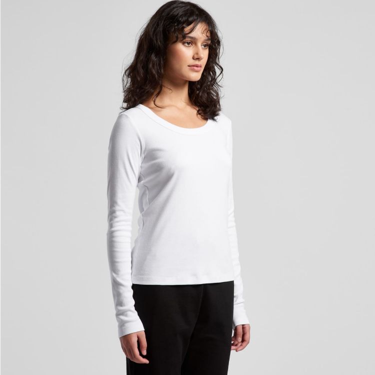 Picture of Wo's Organic Rib L/S Tee